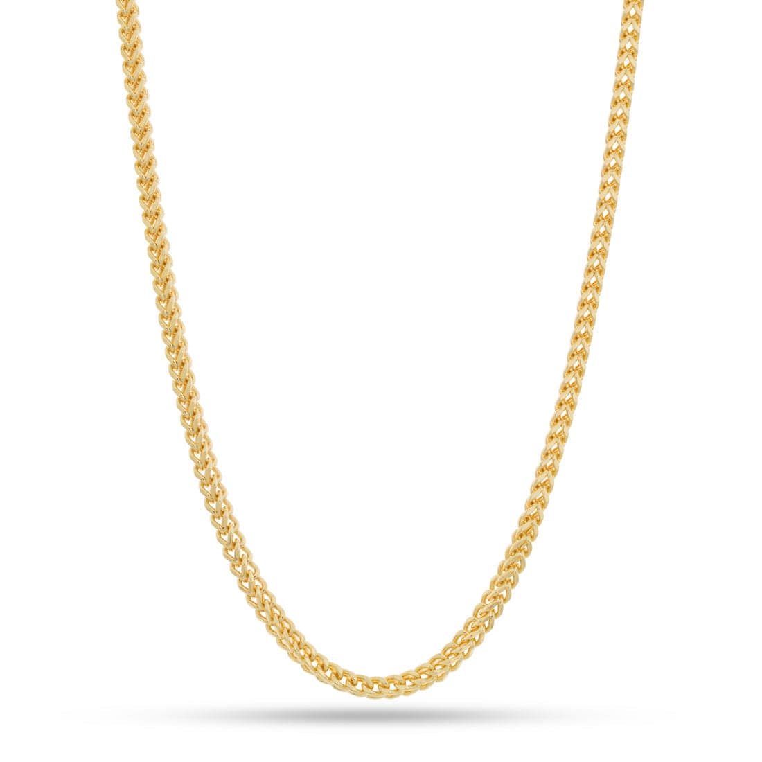 5mm Franco Chain  in  Gold Plated / 14K Gold / 18" by King Ice