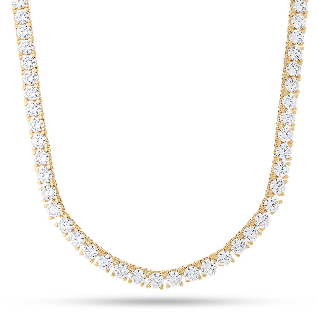 6mm Icy Tennis Chain  in  Gold Plated / 14K Gold / 20" by King Ice