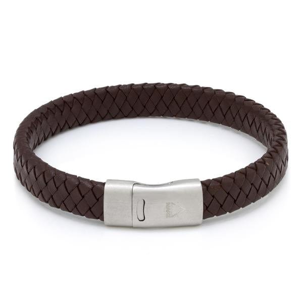 Brown Braided Band  in  Brown / 8" by King Ice