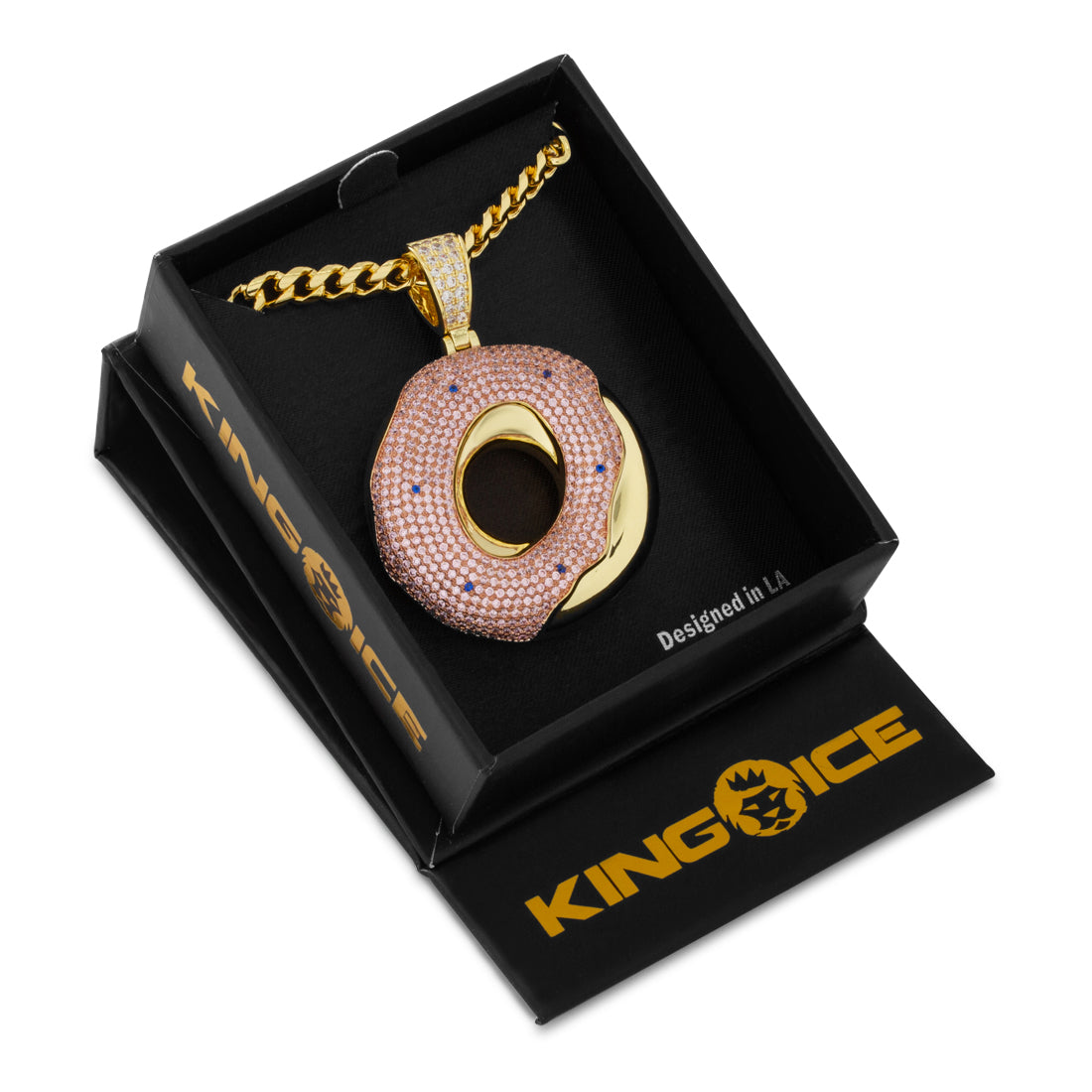 Donut Necklace  in  by King Ice