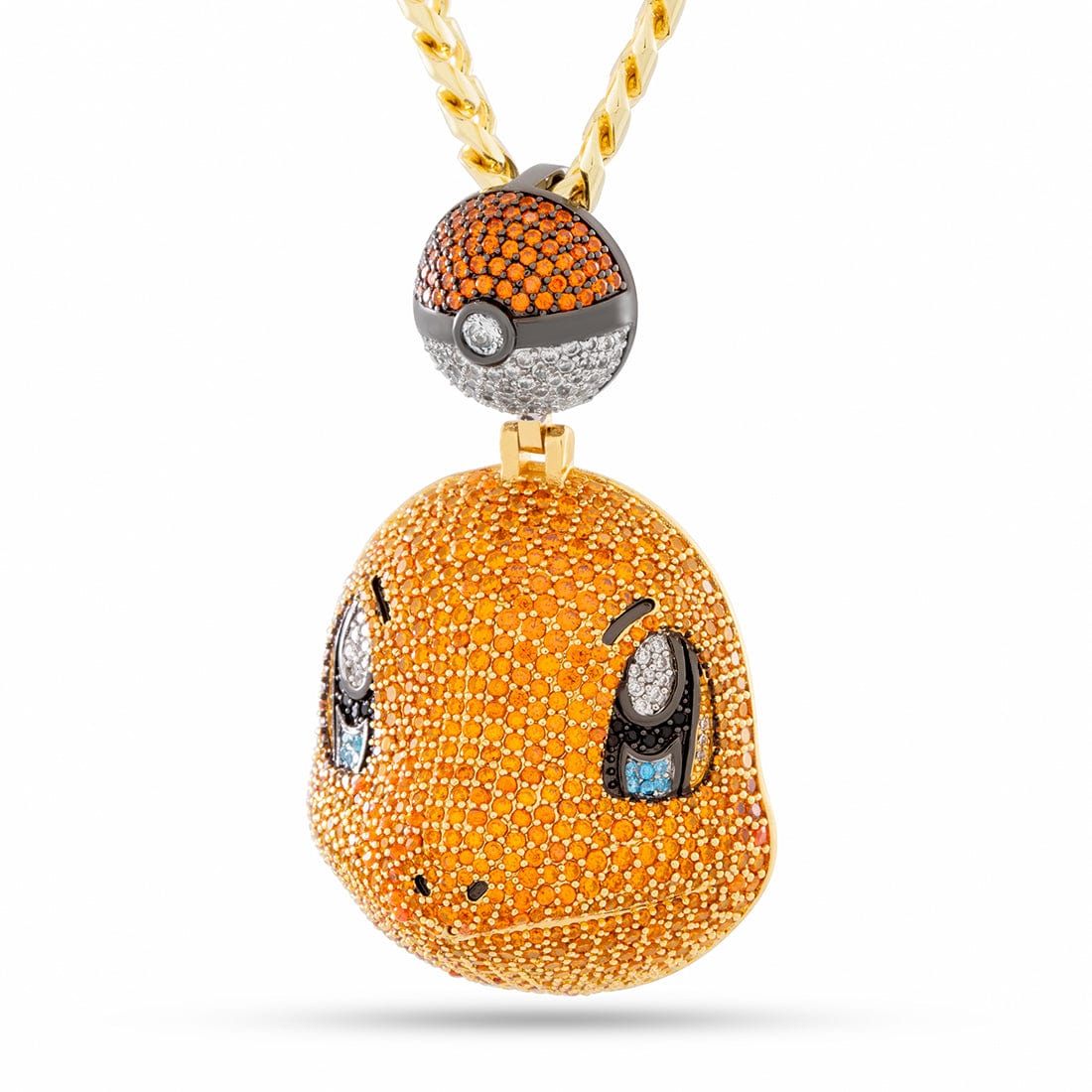 King Ice | Pokémon - Charmander Necklace  in  14K Gold / 2.1" by King Ice