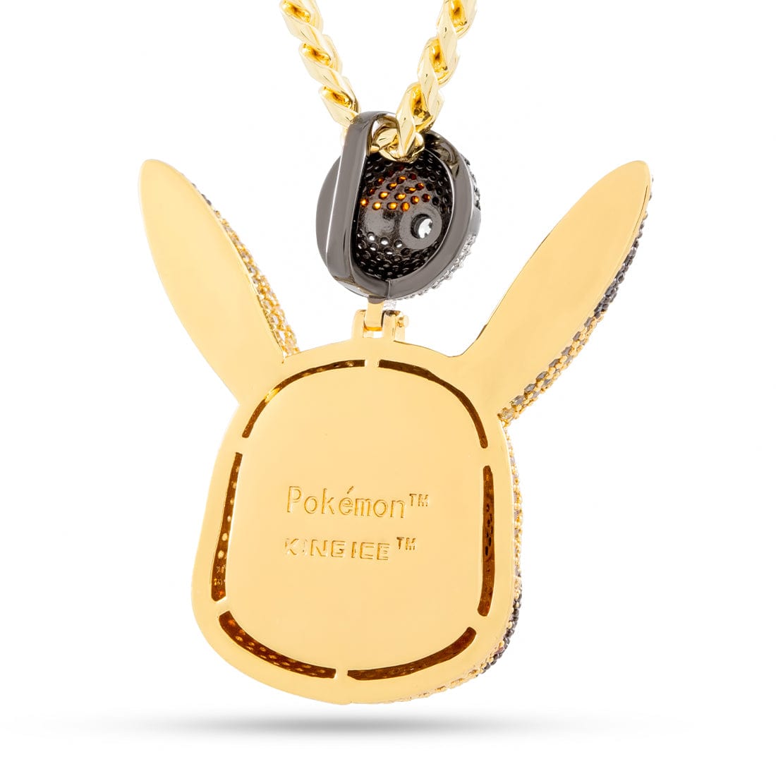 King Ice | Pokémon - Pikachu Necklace  in  14K Gold / 1.9" by King Ice