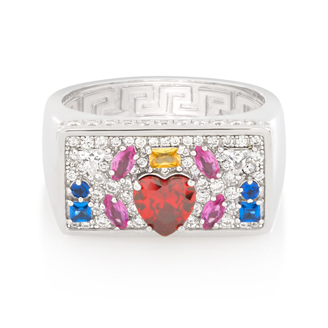 Multi-Color Crown Julz Ring  in  by King Ice