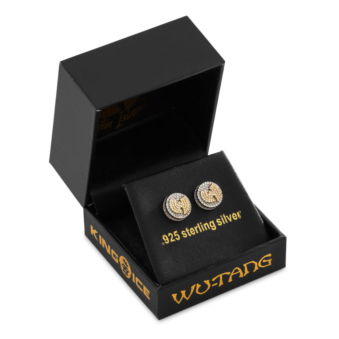 Wu-Tang x King Ice - 10mm Wu-Tang Logo Earrings  in  by King Ice