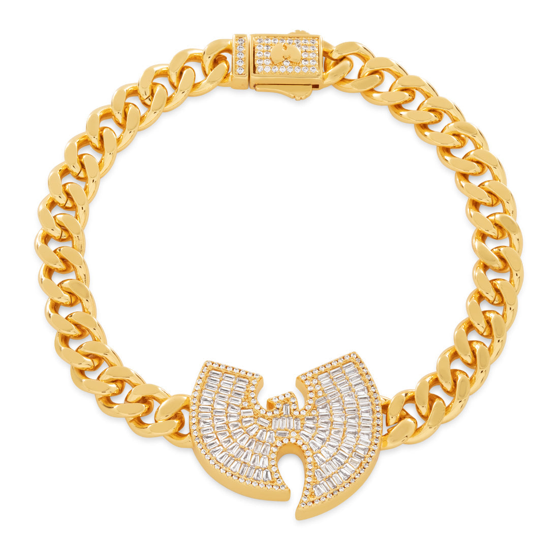 Wu-Tang x King Ice - 8mm Wu-Tang Logo Bracelet  in  Gold Plated / 18K Gold / 8.5" by King Ice