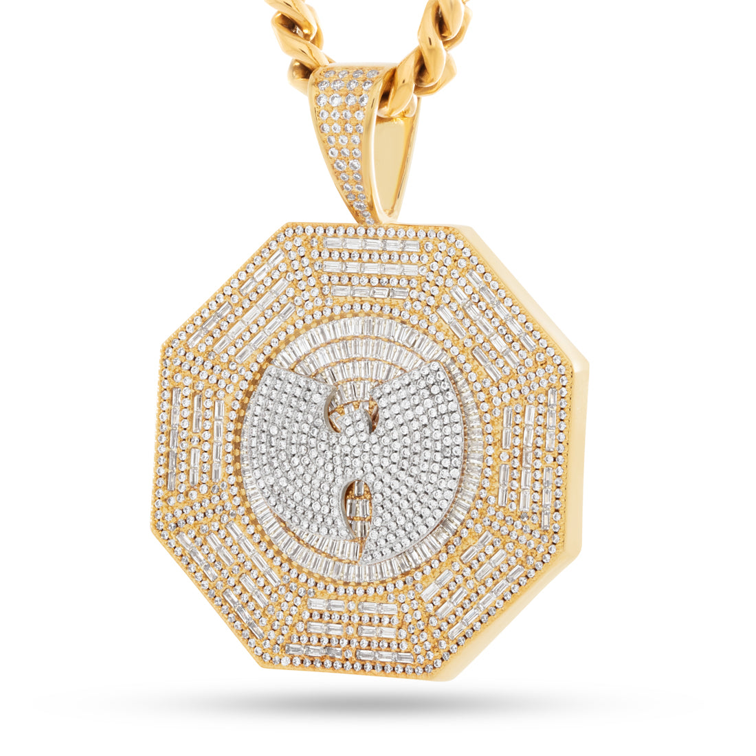 Wu-Tang x King Ice - Ba Gua Necklace  in  18K Gold / 2.5" by King Ice