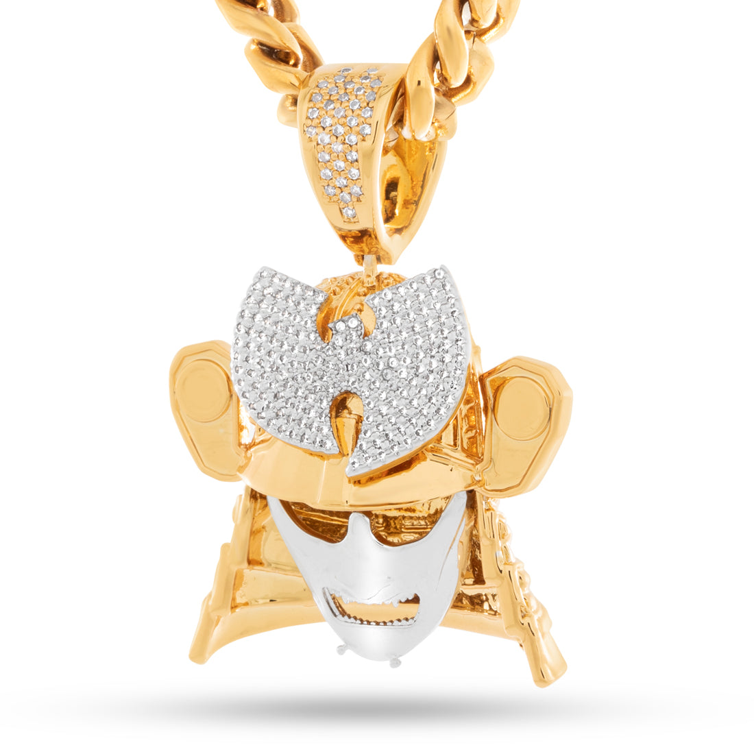 Wu-Tang x King Ice - Wu Samurai Necklace  in  18K Gold / 1.9" by King Ice