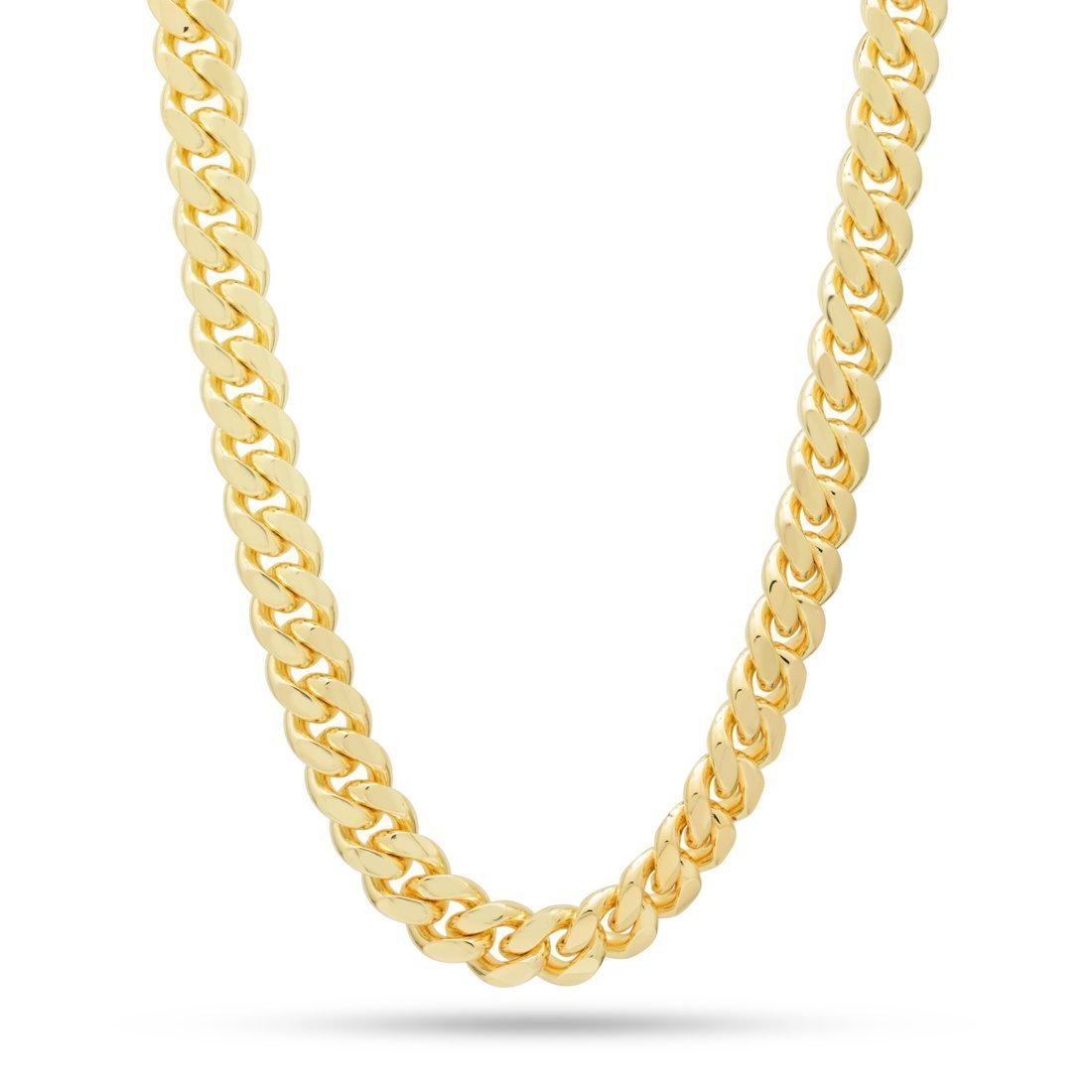 12mm Miami Cuban Link Chain  in  Gold Plated / 14K Gold / 18" by King Ice