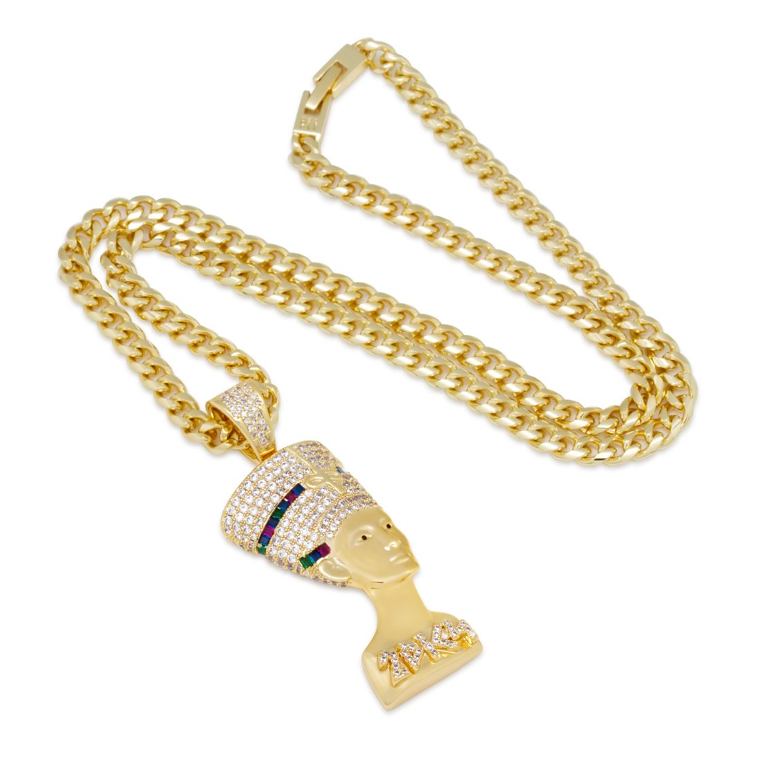 3D Boss Nefertiti Necklace  in  by King Ice