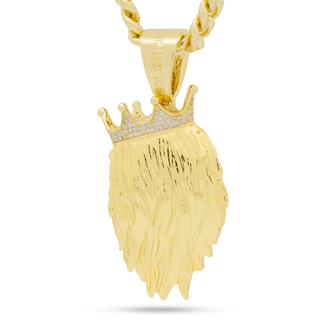 3D Boss Roaring Lion Necklace  in  by King Ice