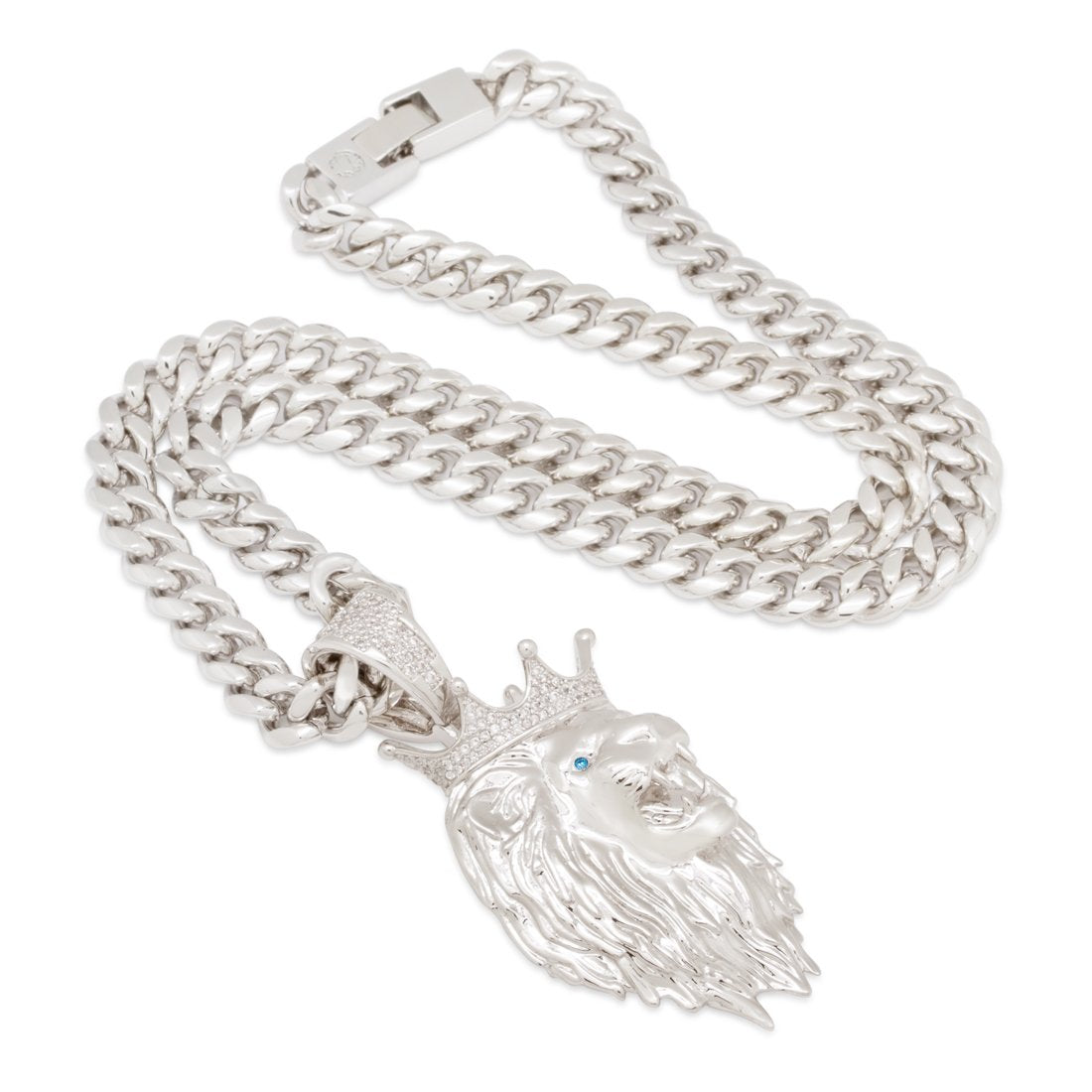 3D Boss Roaring Lion Necklace  in  by King Ice