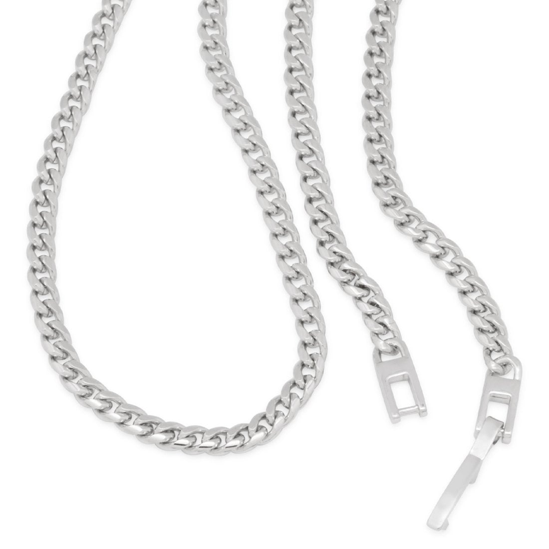 3mm Miami Cuban Link Chain Choker Set  in  by King Ice