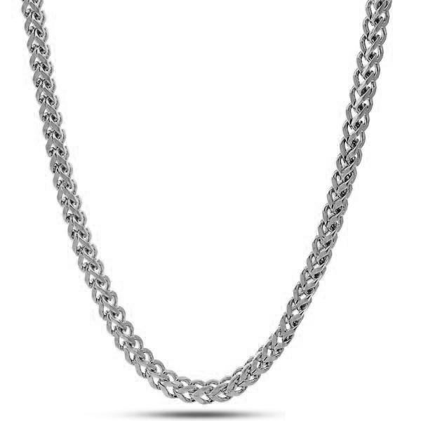 4mm Franco Chain  in  Gold Plated / White Gold / 16" by King Ice