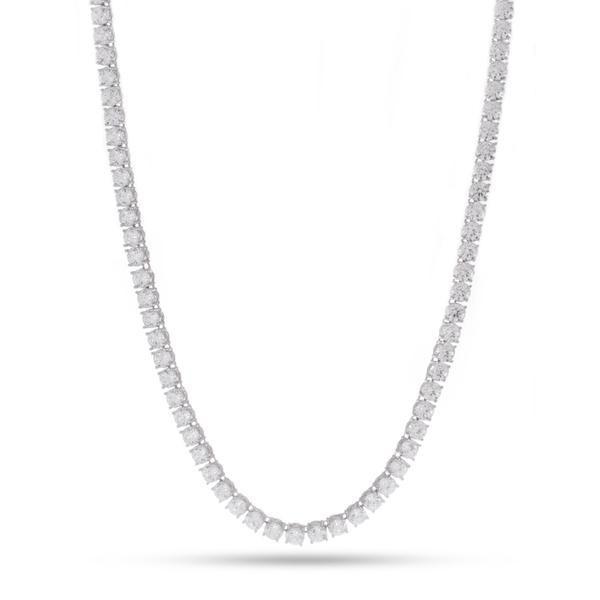 4mm Tennis Chain  in  Gold Plated / White Gold / 16" by King Ice