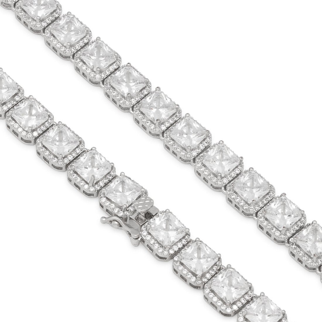 5mm Princess-Cut Tennis Chain  in  by King Ice