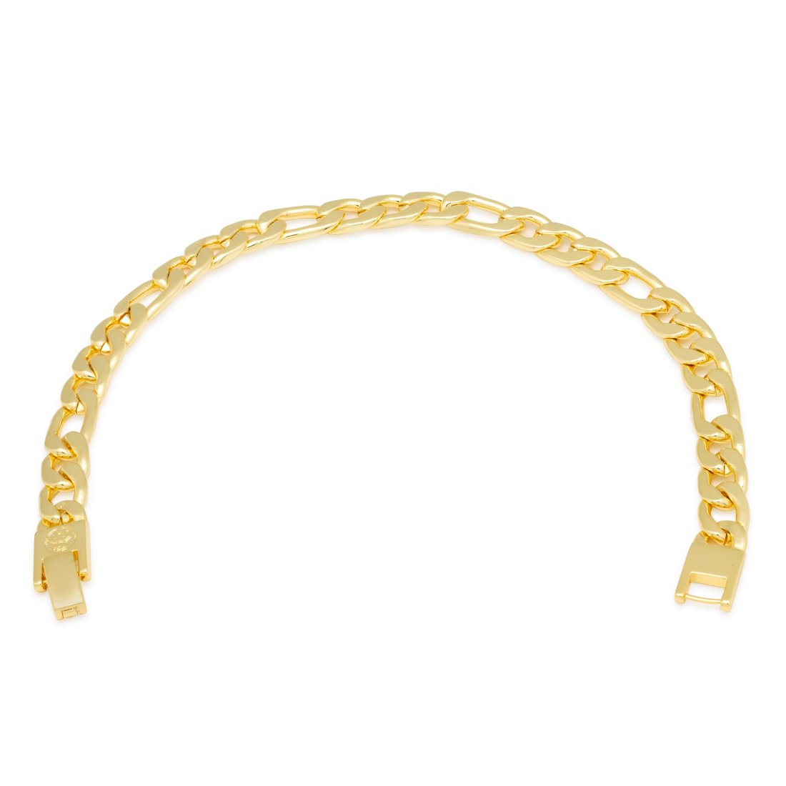 8mm Figaro Bracelet  in  by King Ice