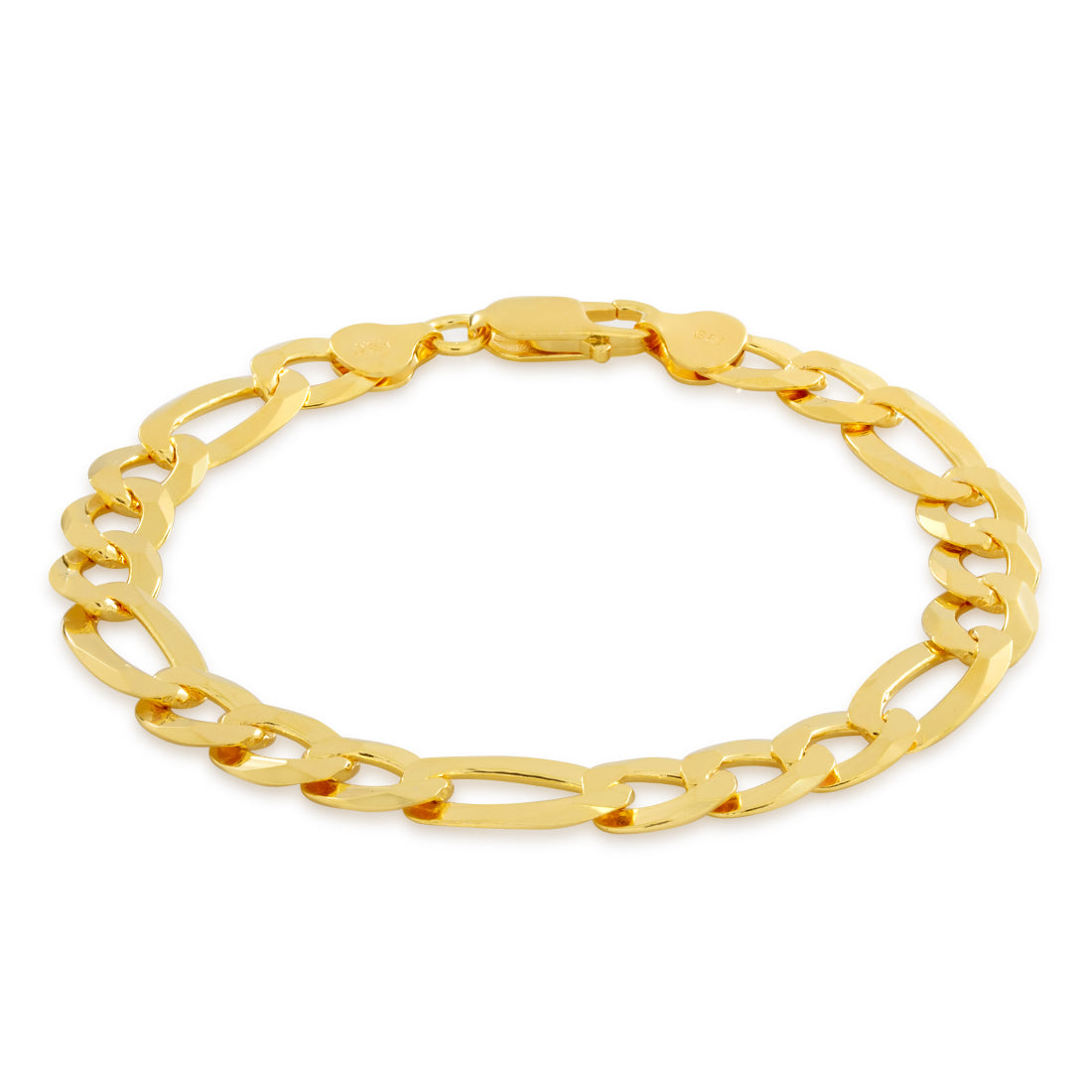 8mm Figaro Bracelet  in  by King Ice