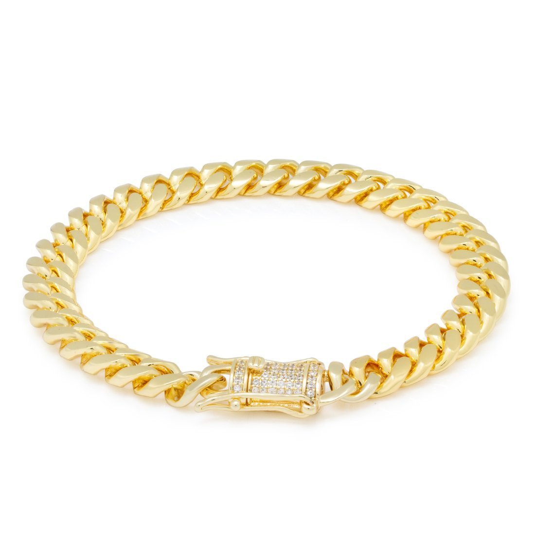 8mm Miami Cuban Link Bracelet  in  by King Ice