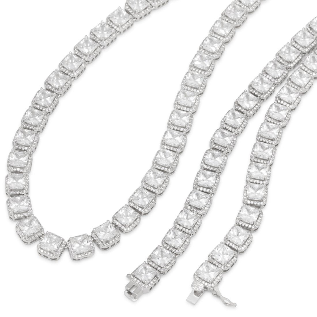 8mm Princess-Cut Tennis Chain  in  by King Ice