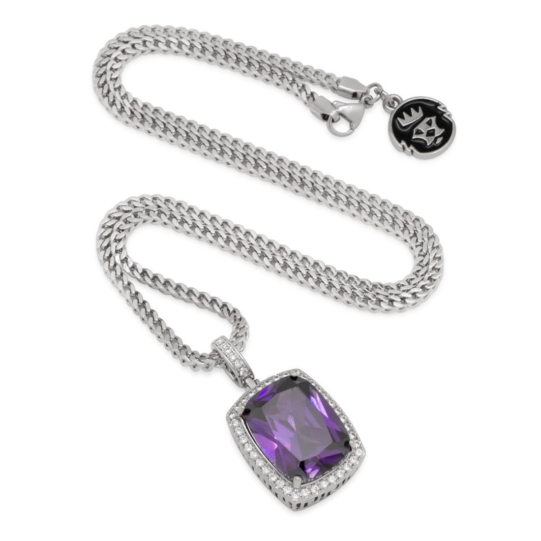 Amethyst Crown Julz Necklace  in  by King Ice