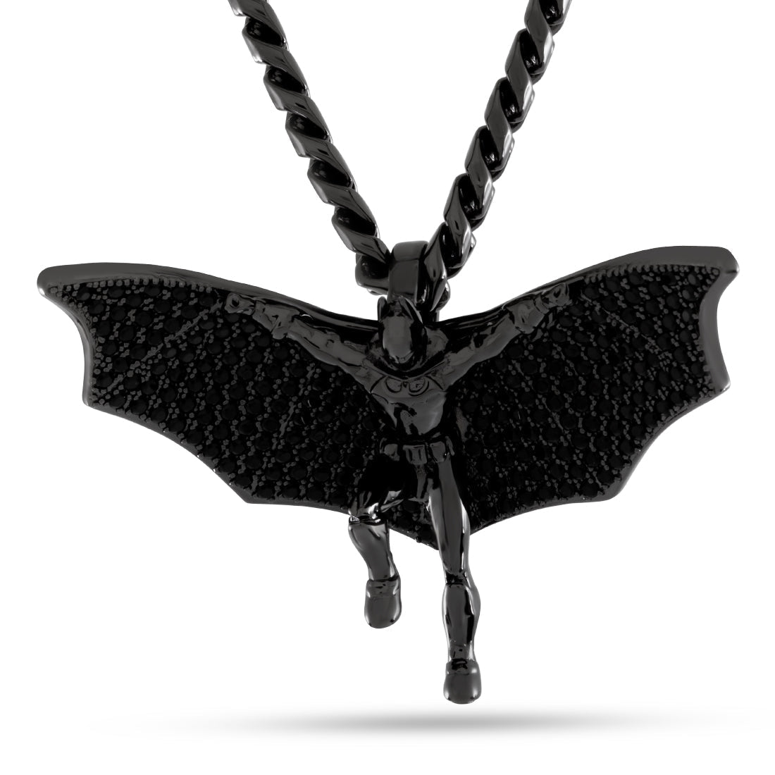 Batman x King Ice - Batman Necklace  in  Black Gold / 2" by King Ice