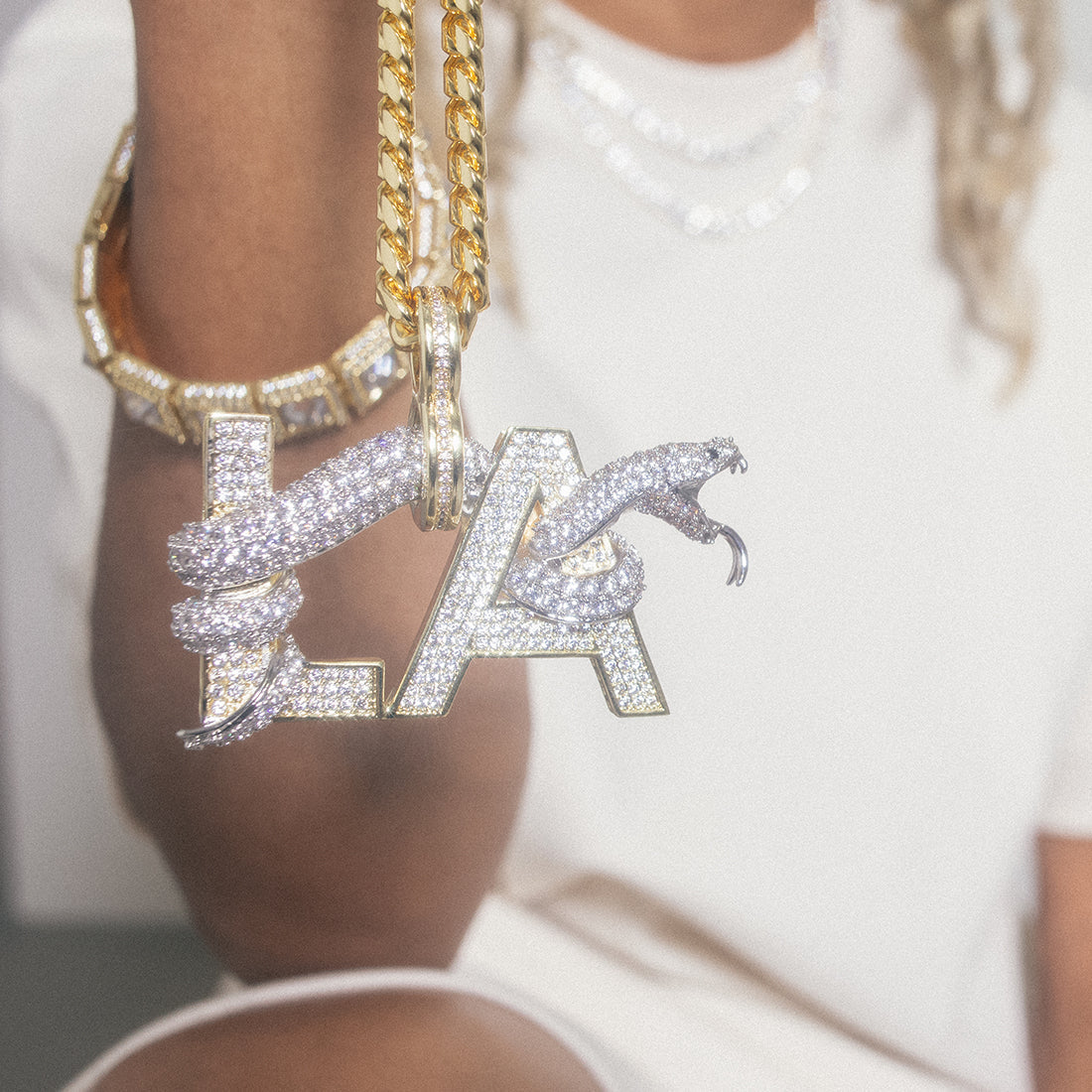 Black Mamba LA Necklace  in  by King Ice