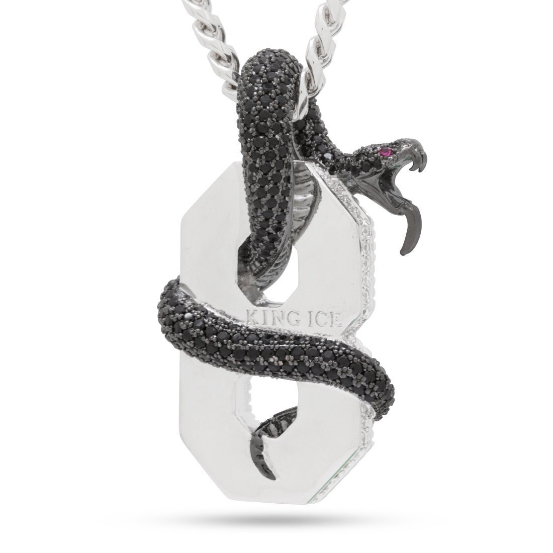 Black Mamba Number 8 Necklace  in  by King Ice