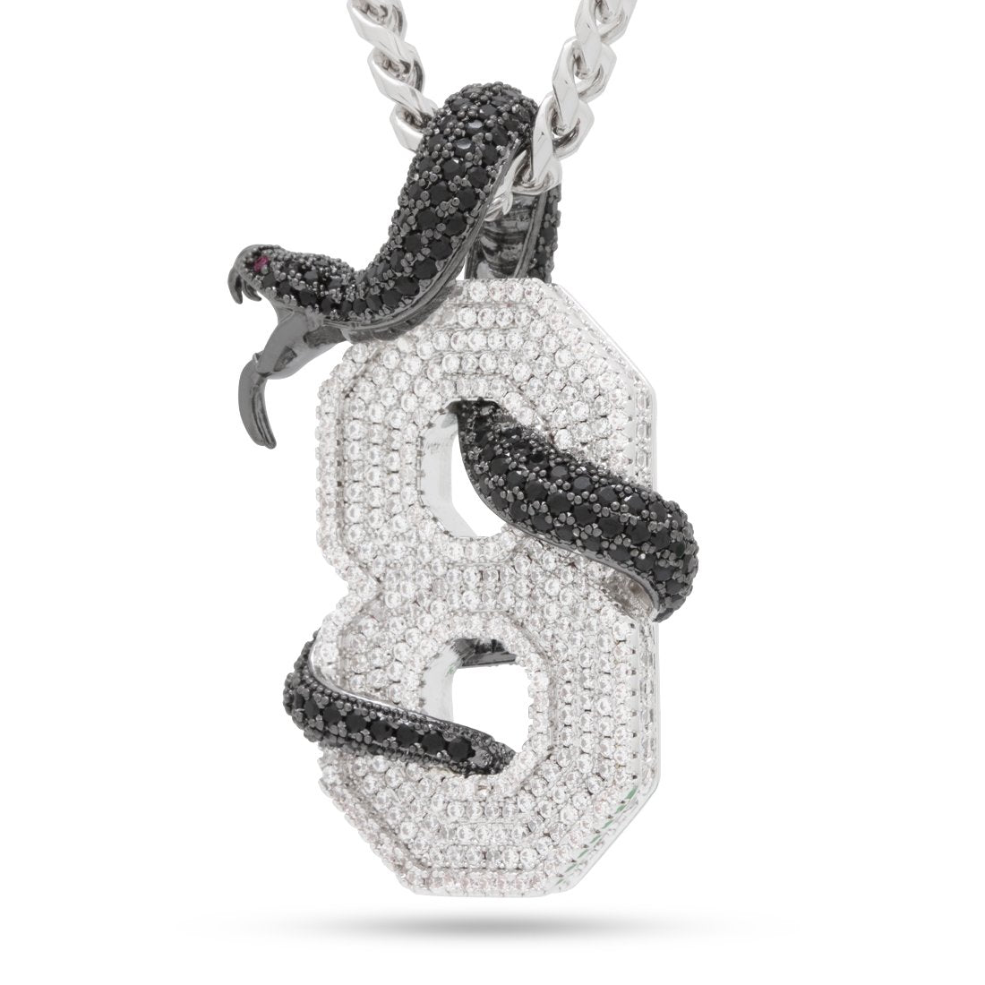 Black Mamba Number 8 Necklace  in  by King Ice