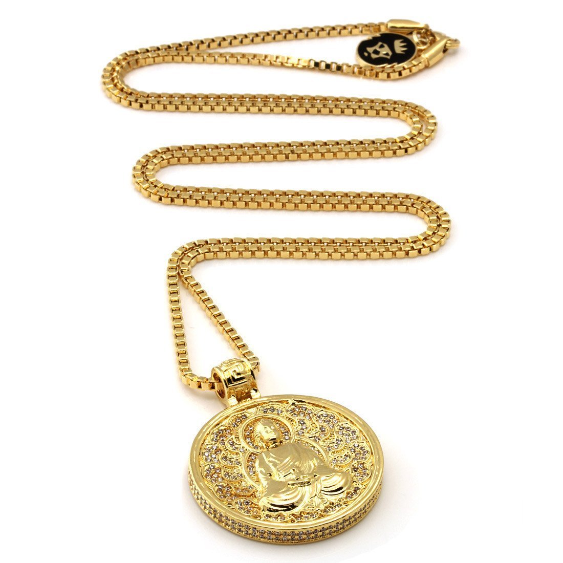 Buddhist Medallion Necklace  in  by King Ice