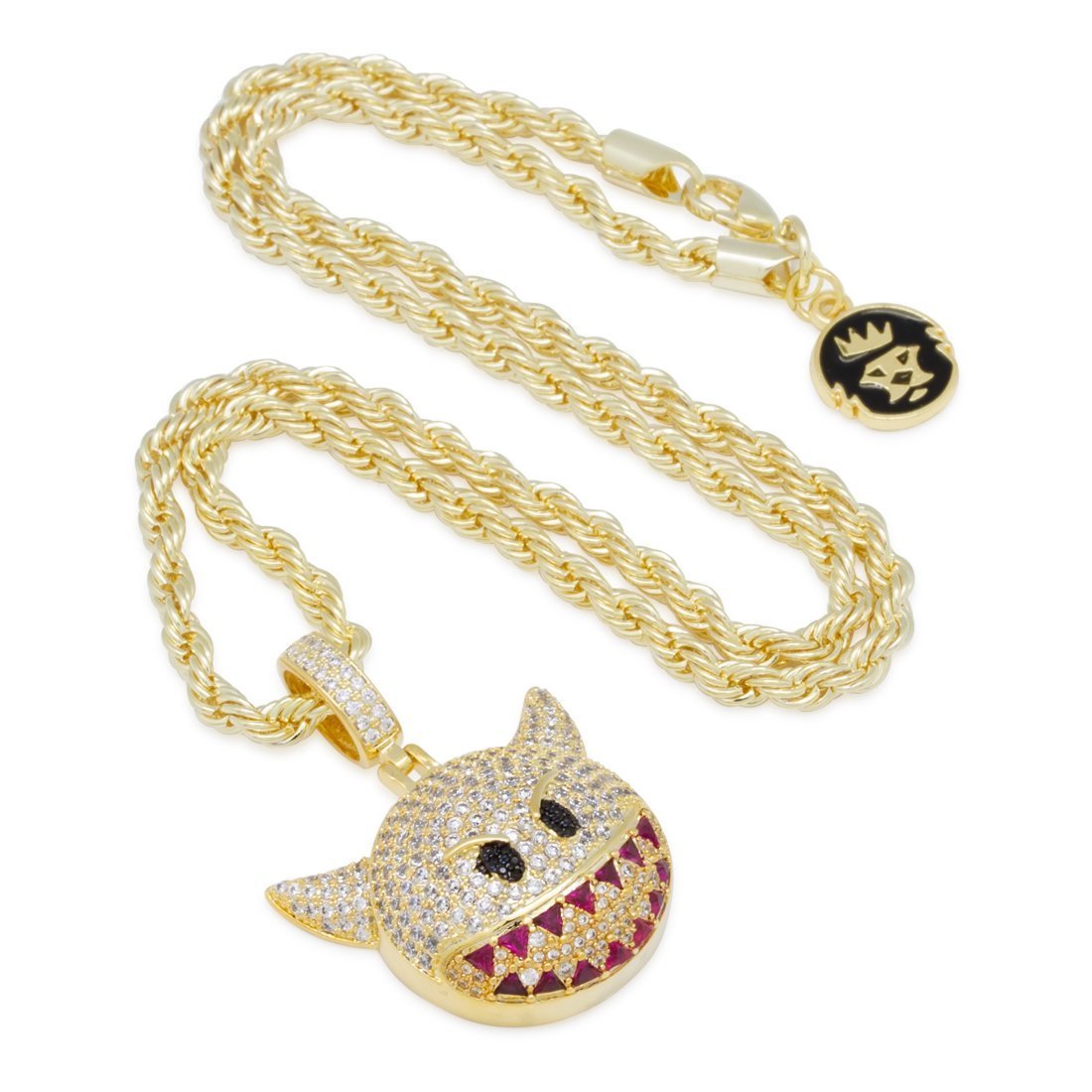 Devil Emoji Necklace  in  by King Ice