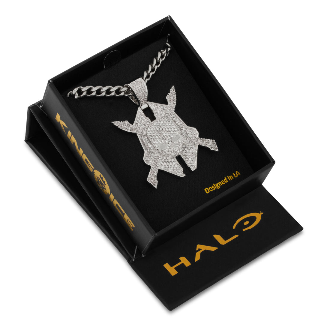 Halo x King Ice - Legendary Emblem Necklace  in  by King Ice