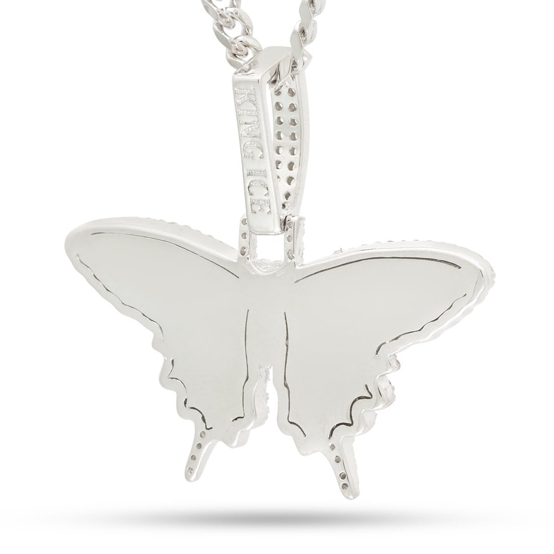 Iced Butterfly Necklace  in  by King Ice