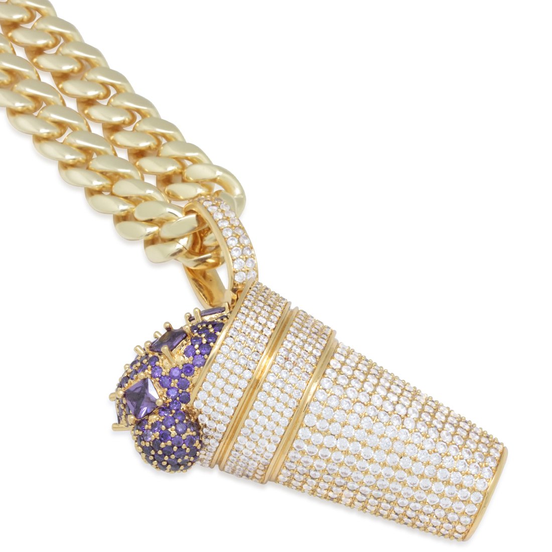 Iced Purple Drank Necklace  in  by King Ice