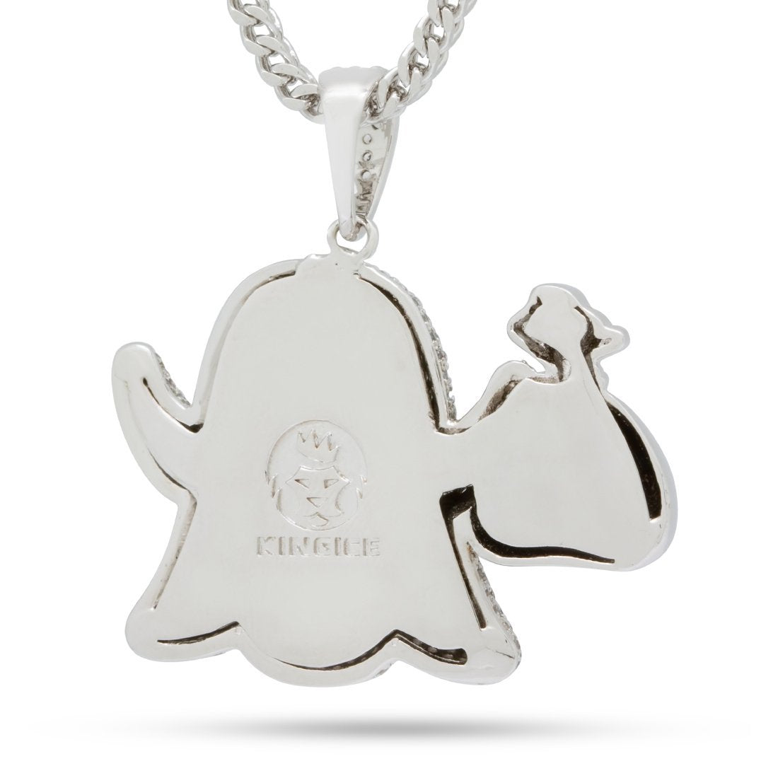 Money Ghost Emoji Necklace  in  by King Ice