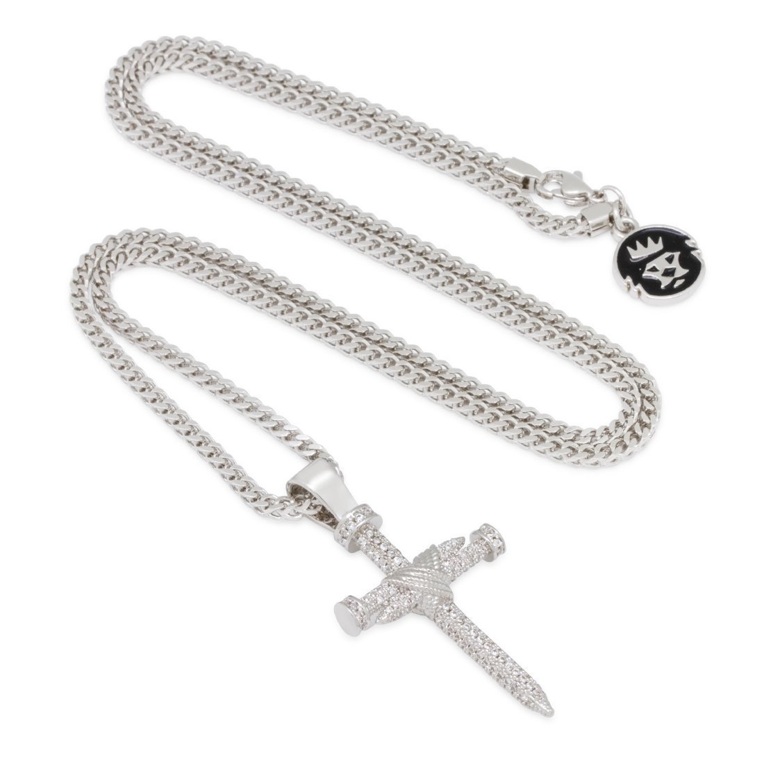 Nail Cross Necklace  in  by King Ice