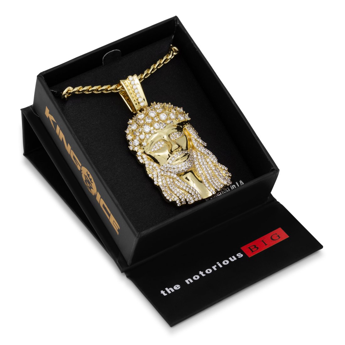 Notorious B.I.G. x King Ice - Biggie Jesus Necklace  in  by King Ice