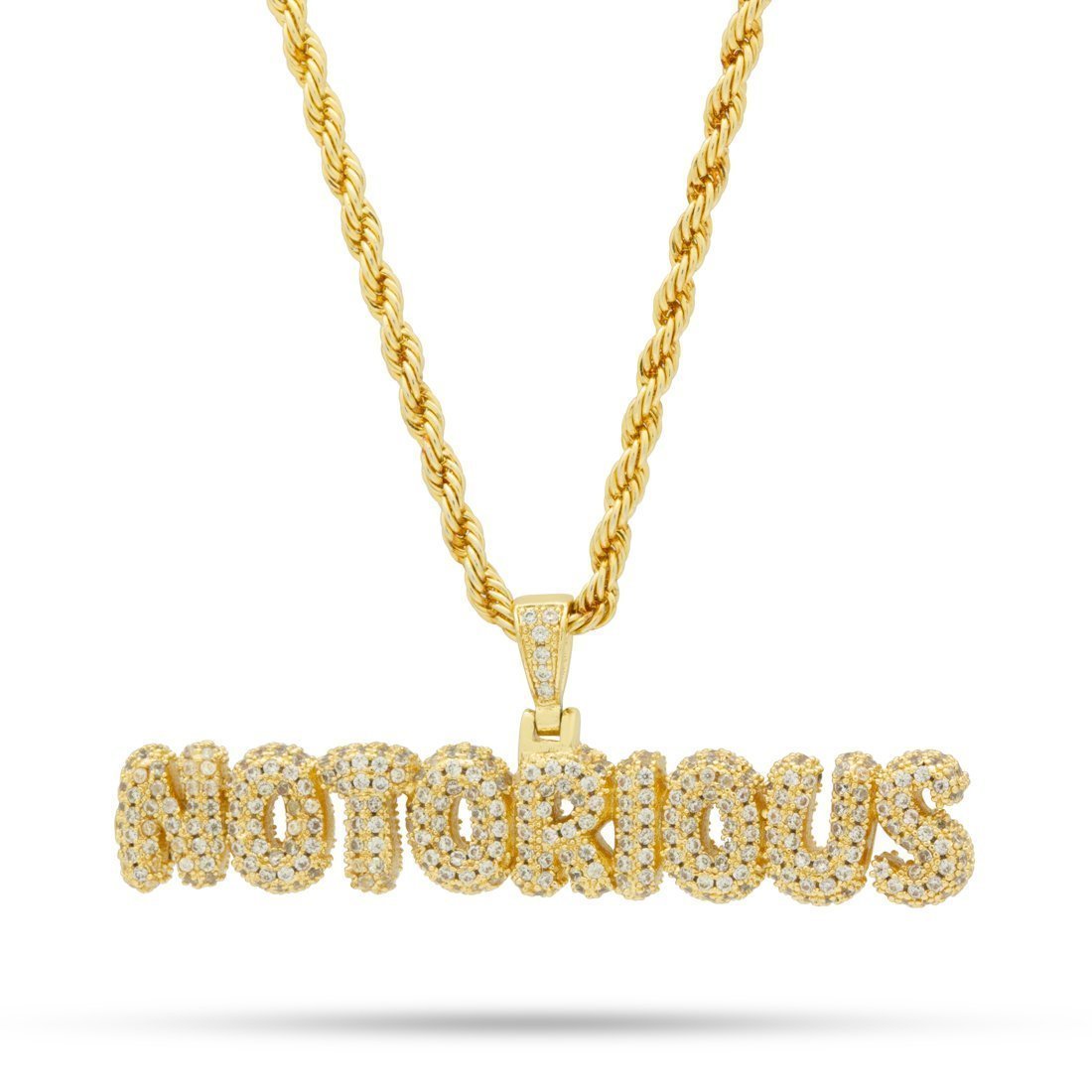 Notorious B.I.G. x King Ice - Notorious Necklace  in  14K Gold / 0.7" by King Ice