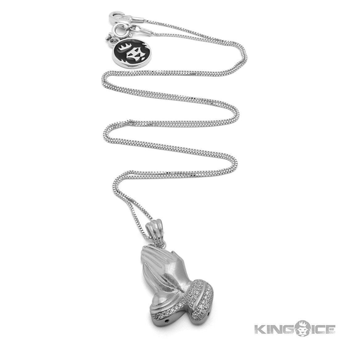 Praying Hands Emoji Necklace  in  by King Ice