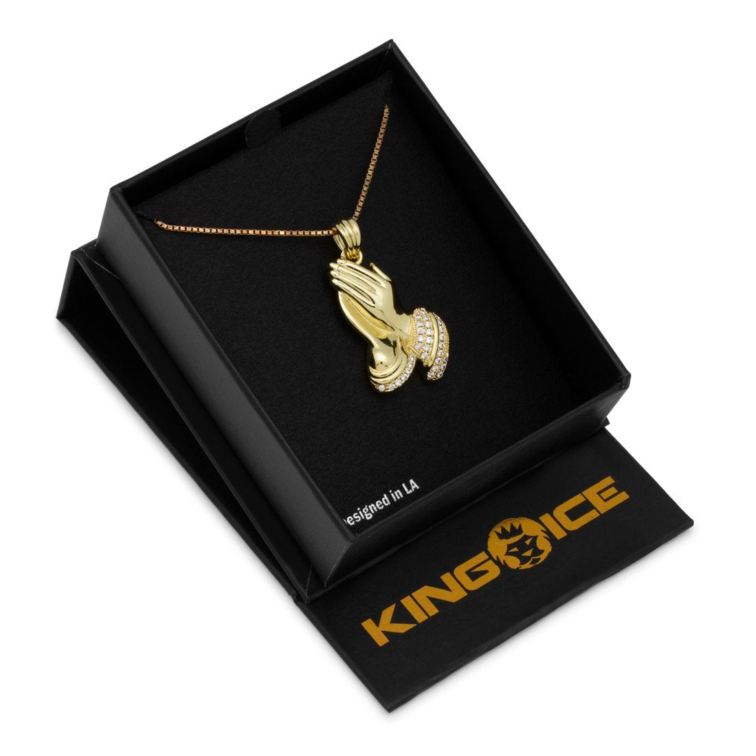 Praying Hands Emoji Necklace  in  by King Ice