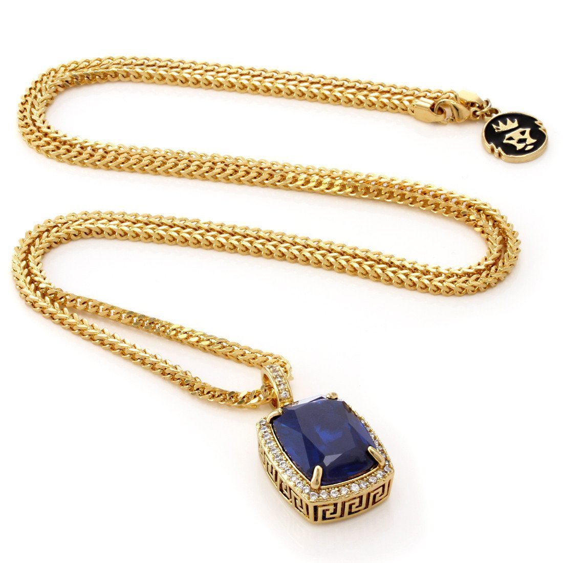 Sapphire Crown Julz Necklace  in  by King Ice