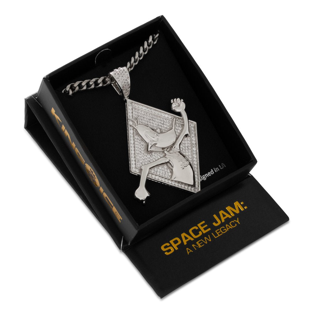 Space Jam x King Ice - Daffy Duck Necklace  in  by King Ice