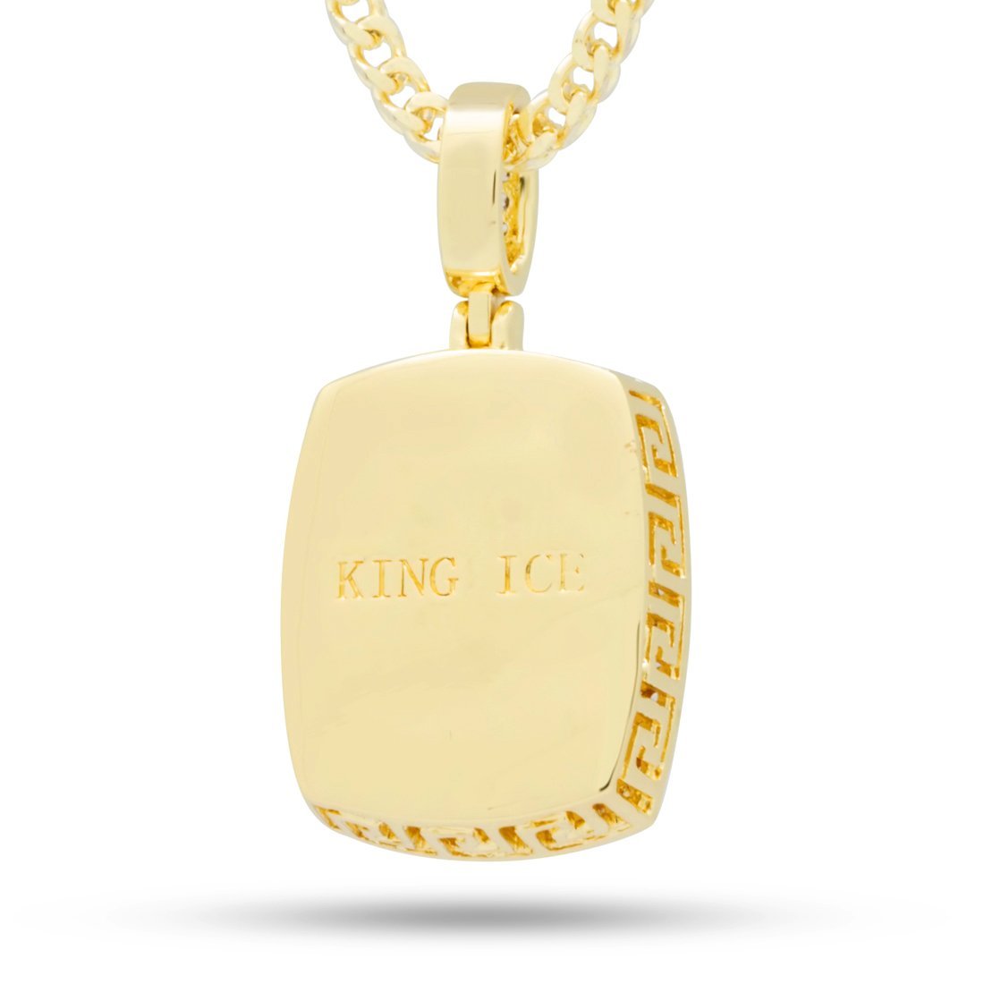 White Crown Julz Necklace  in  14K Gold / 1.5" by King Ice