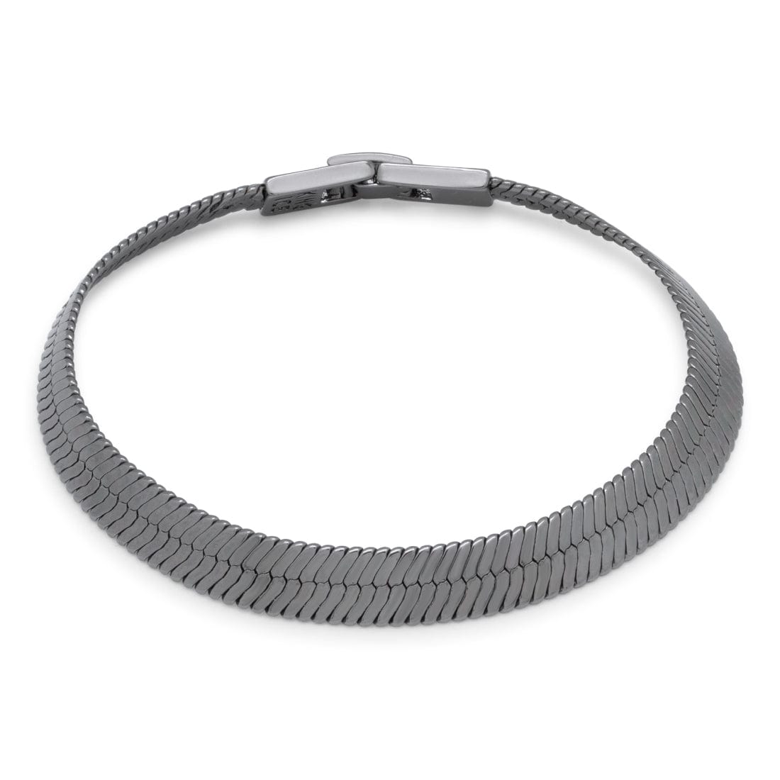 10mm Thin Herringbone Bracelet  in  Black Gold / 8.5" by King Ice