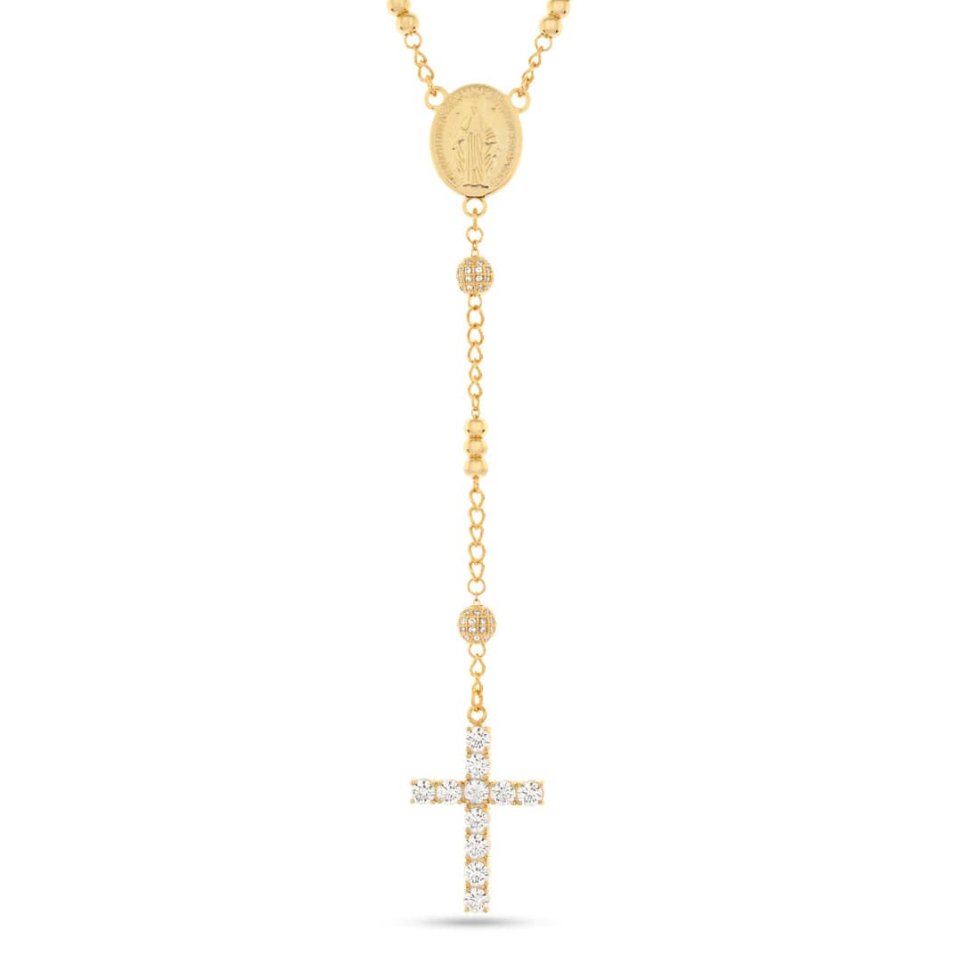 Our Father Rosary Chain  in  14K Gold by King Ice