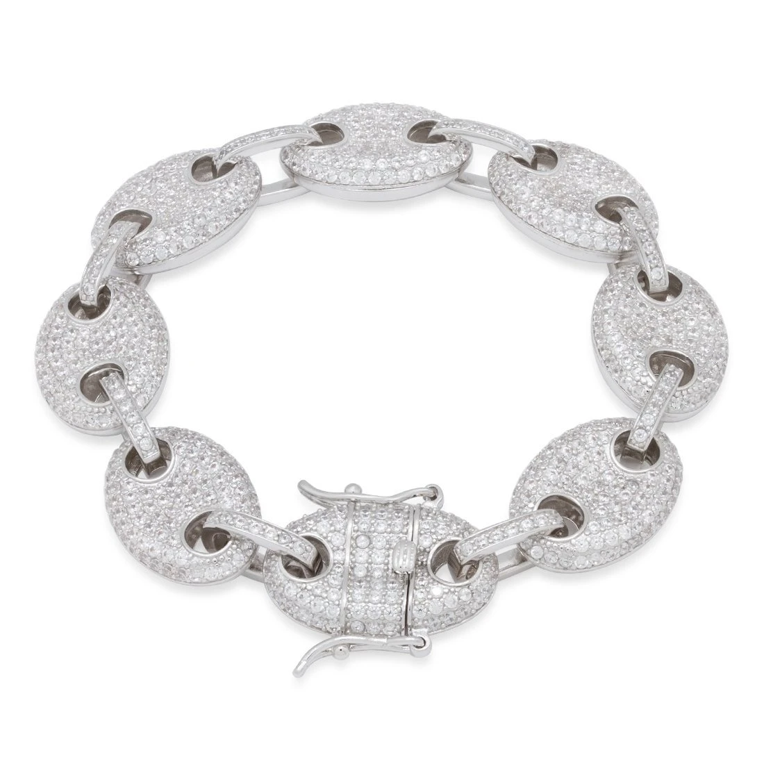 15mm Iced G-Link Bracelet  in  by King Ice