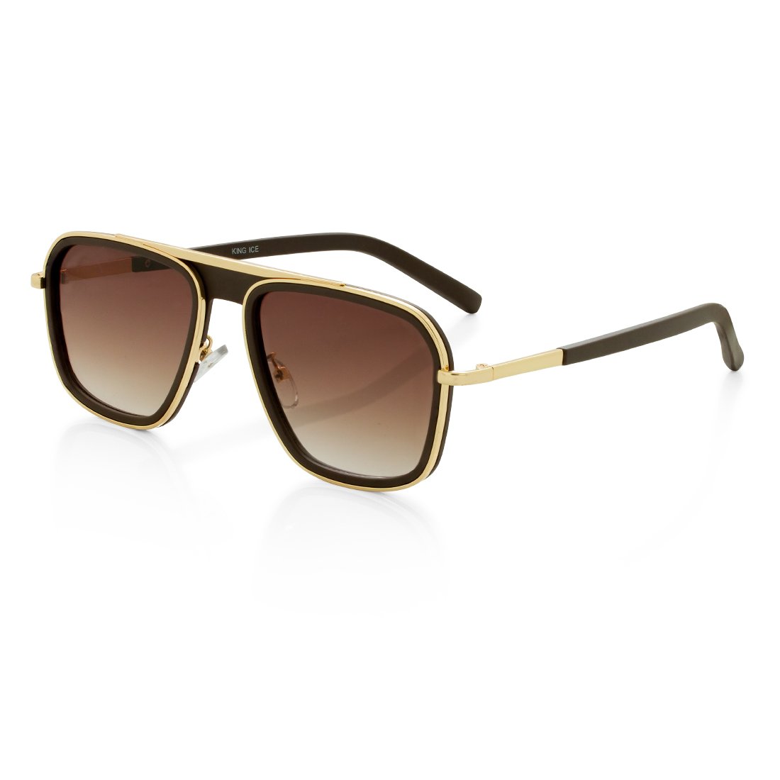 Crenshaw Aviator Sunglasses  in  Tea by King Ice