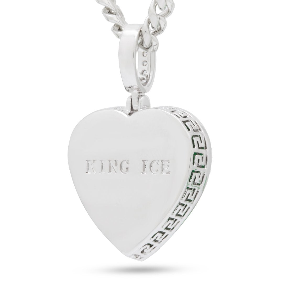 Emerald Heart Necklace  in  by King Ice