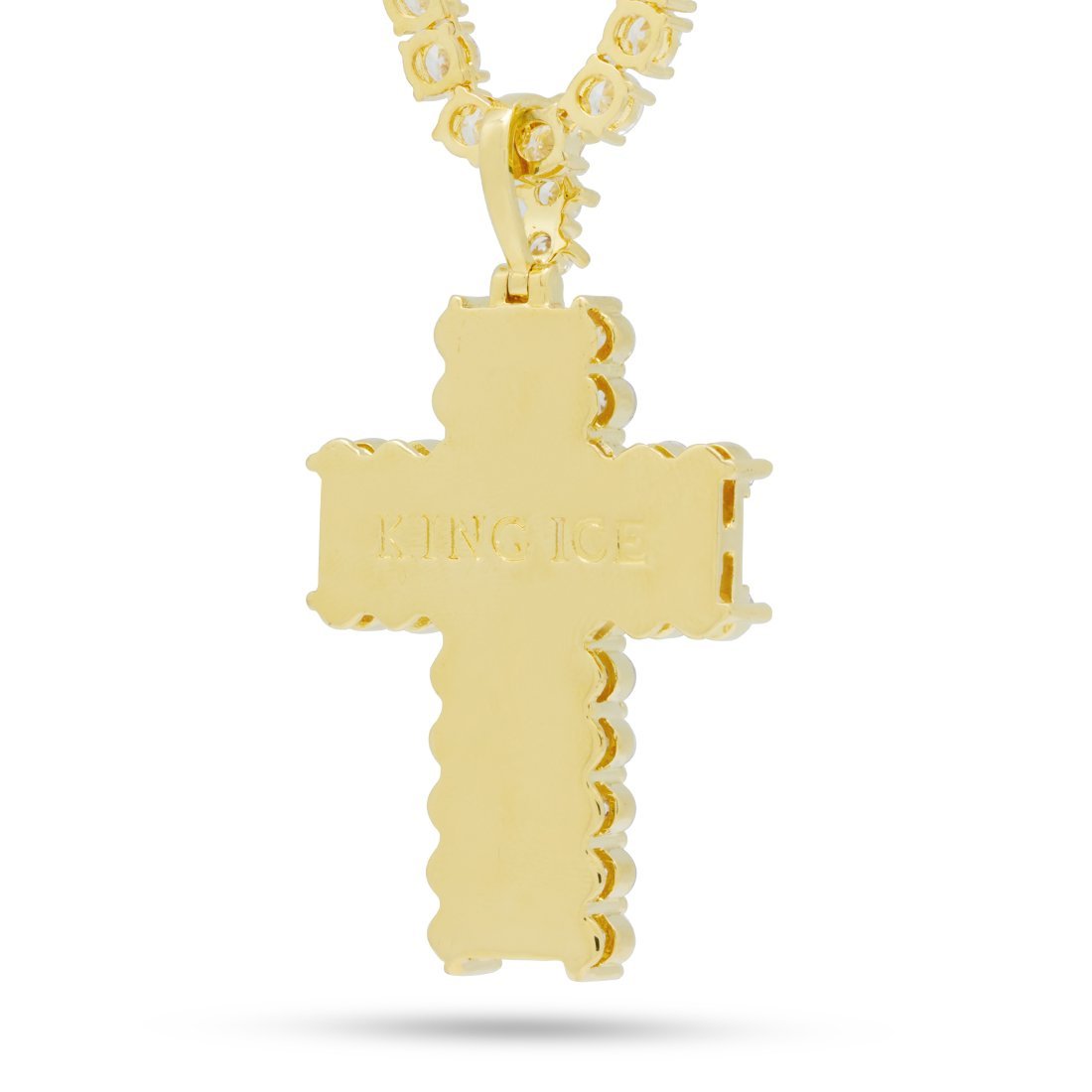 Icy Cross Necklace  in  by King Ice