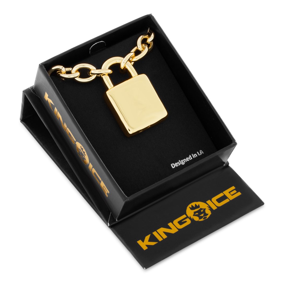 Original Padlock Necklace  in  by King Ice