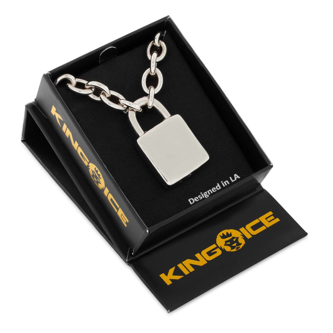 Original Padlock Necklace  in  by King Ice